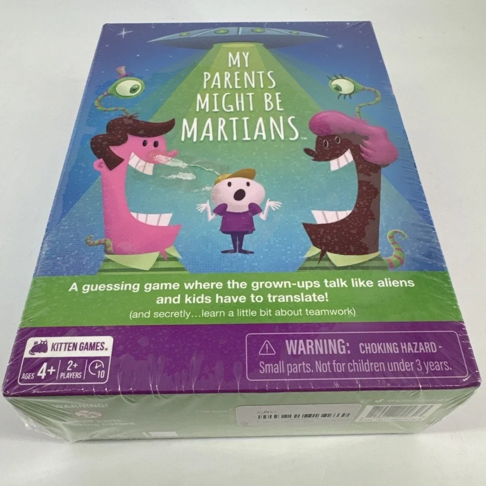 My Parents Might Be‎ Martians Game Kitten Games Family Game Night New Sealed
